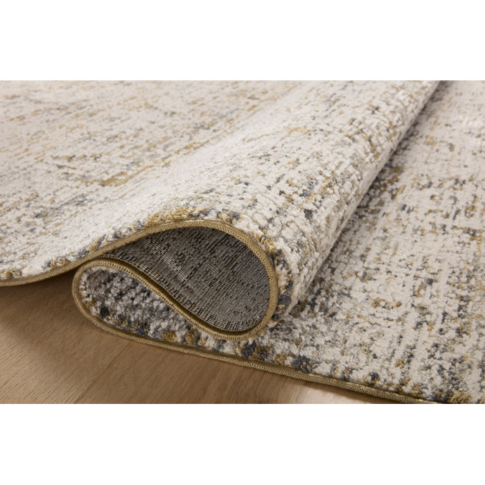 Amber Lewis x Loloi Alie Gold / Beige Area Rug & Reviews Wayfair